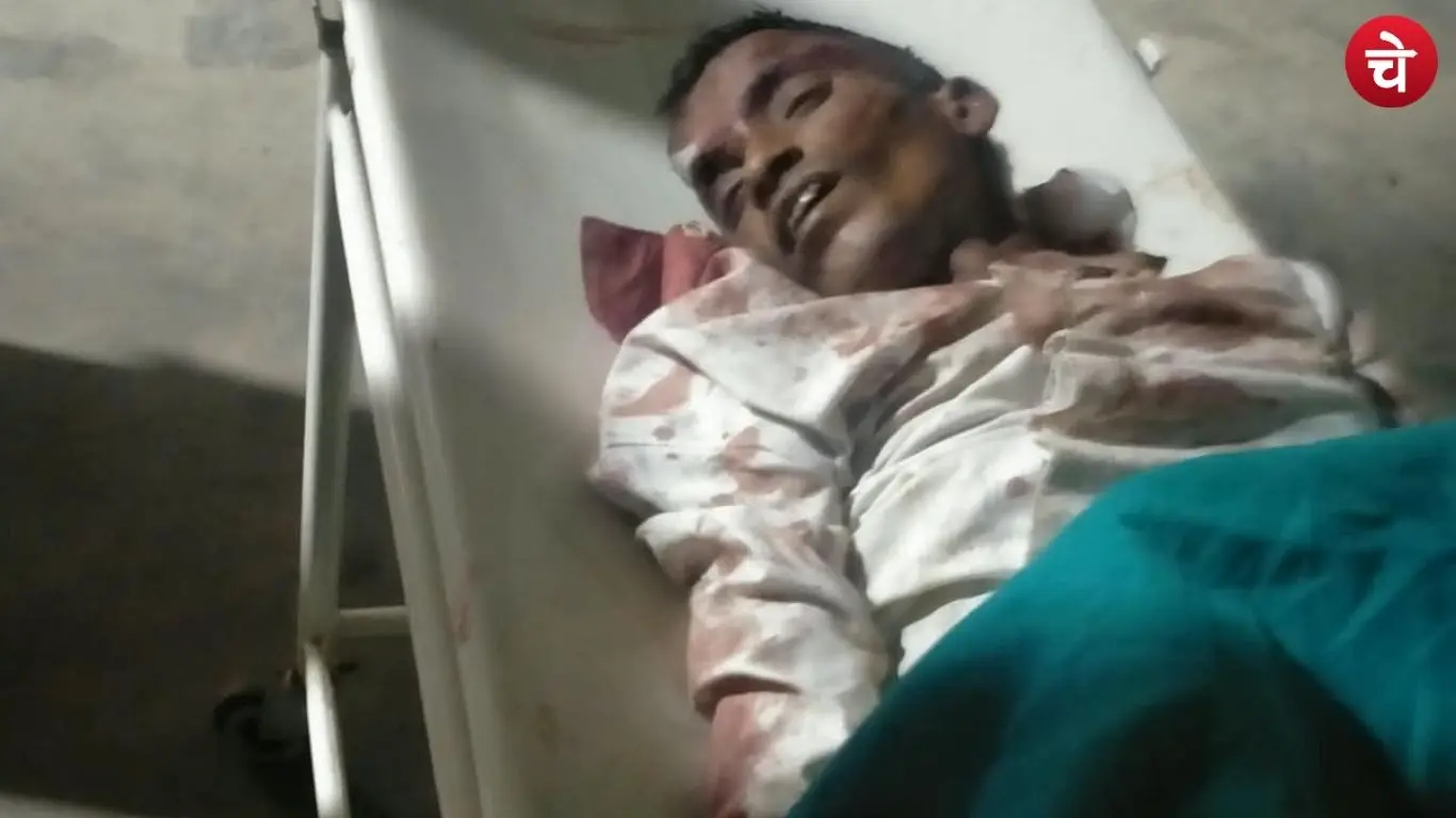 Person injured in Chandauli road accident admitted to hospital for treatment
